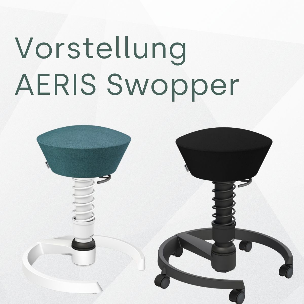 Aeris Swopper Kunstleder schwarz | Gestell schwarz | Gleiter