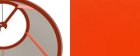 Metallrahmen Orange fluoriszierend