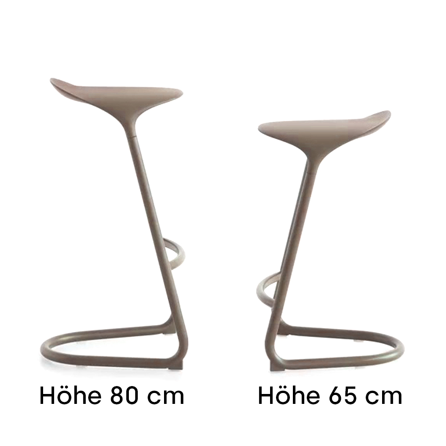 lapalma CROSS Barhocker | Tortora | fixe Höhe 65 cm