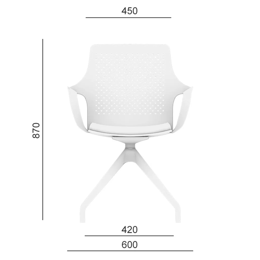 Abverkauf: LD Seating TARA 105 | Gestell weiß