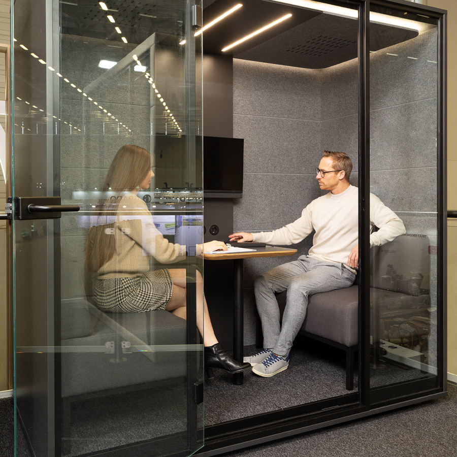 RWH Meetingbox Chat | Akustikbox für 4 Personen | Weiß | Konfigurator
