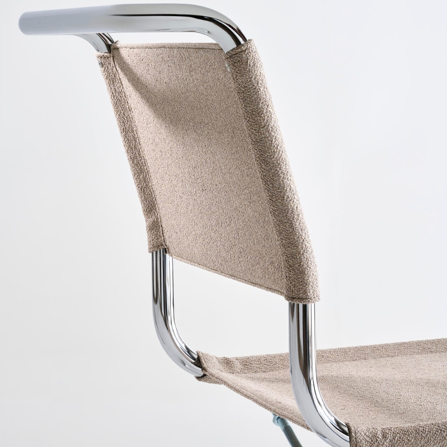 THONET Stahlrohr-Freischwinger S 33 V | Gestell chrom | Stoffgewebe | Konfigurator