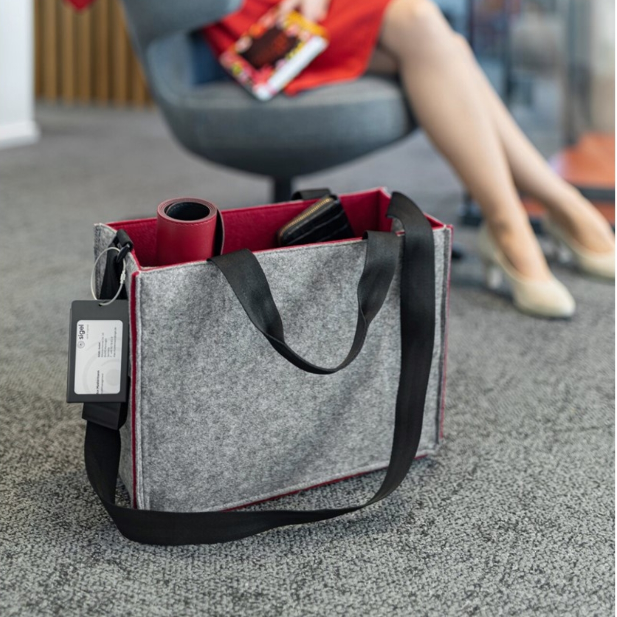 SIGEL Desk Sharing Bag Classic M bicolor (16)