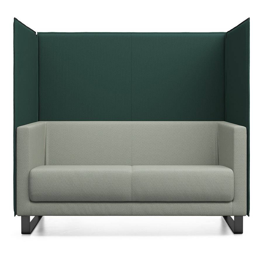 Profim Vancouver Lite  Akustik Lounge Sofa 2,5-Sitzer mit Kufengestell und Trennwänden