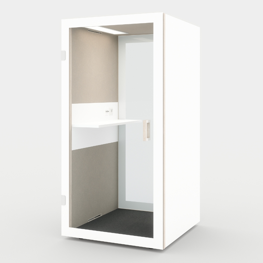 RWH Akustikbox Telefonbox Cube 1 | Weiß | Konfigurator