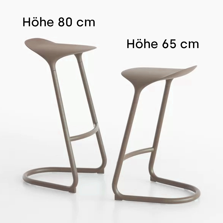 lapalma CROSS Barhocker | Tortora | fixe Höhe 65 cm