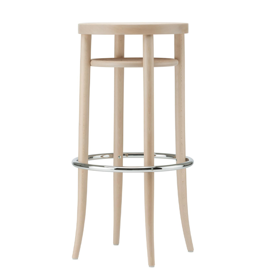 THONET 204 MH Barhocker | Muldensitz | Buche gebeizt aufgehellt