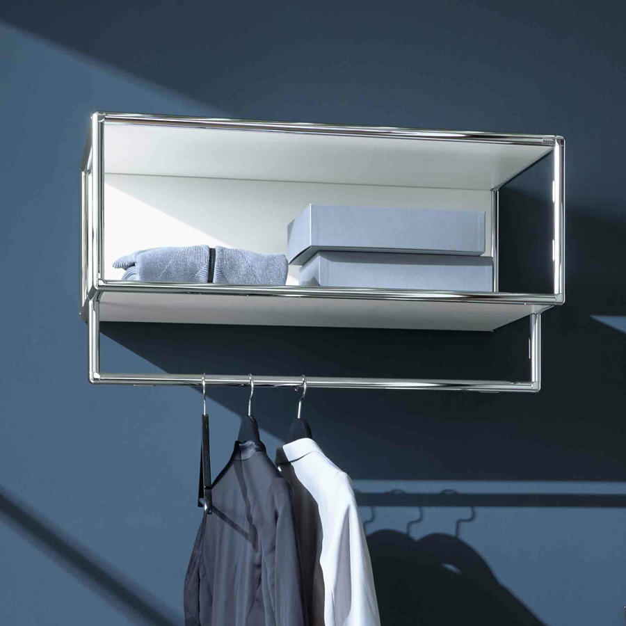 Bosse Solutions Hängegarderobe | Melamin weiß | Beispielbild
