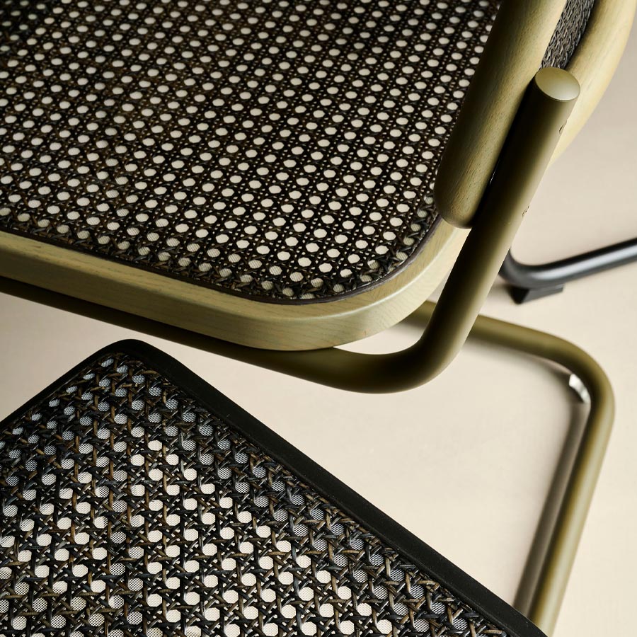 THONET S 64 V | Dark Melange Edition Herkner Konfigurator | Stahlrohr-Freischwinger