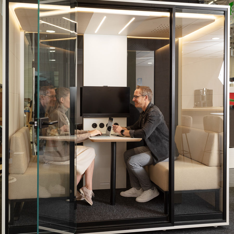 RWH Meetingbox Chat | Akustikbox für 4 Personen | Weiß | Konfigurator