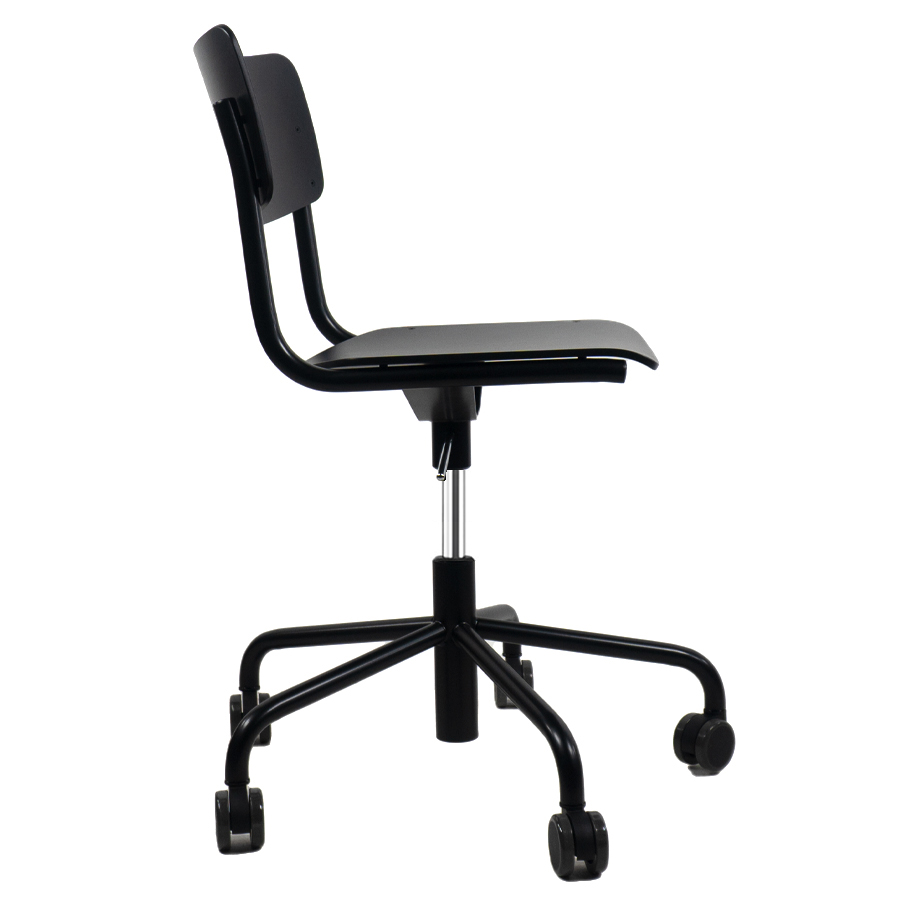 ABVERKAUF: THONET Drehsessel S 43 DR | leichte Mängel | Formholzschalen/Rollen und Gestell schwarz