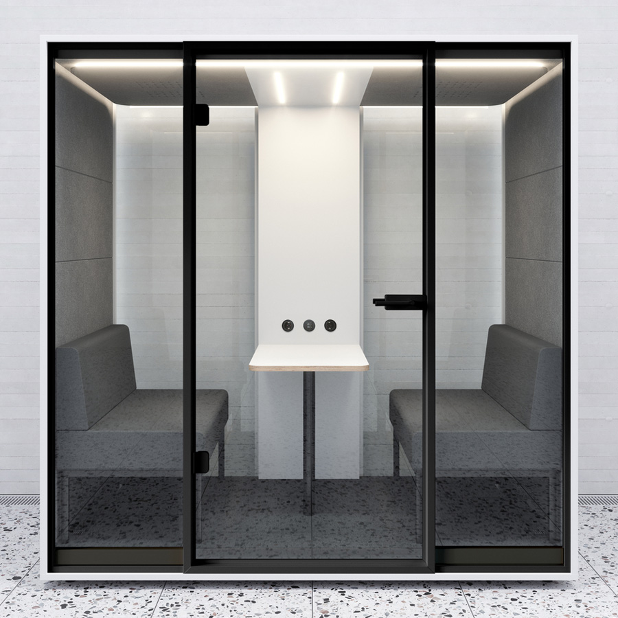 RWH Meetingbox Chat | Akustikbox für 4 Personen | Weiß | Konfigurator