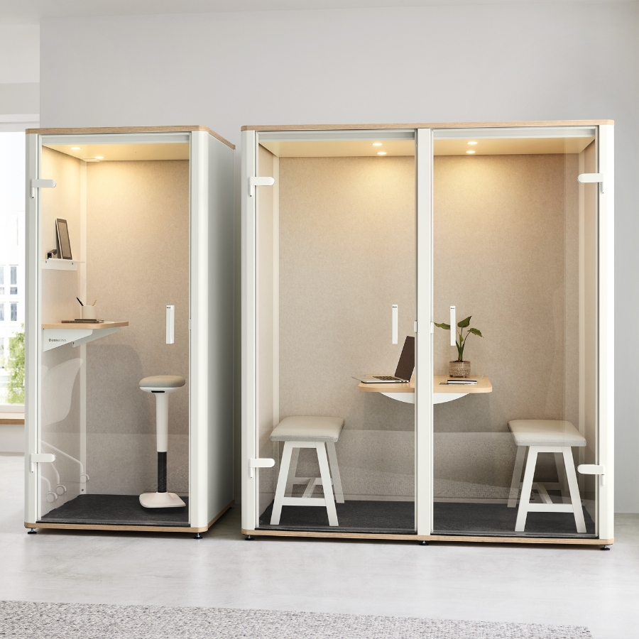 BOSSE Bosselino Meetingbox DUO Black Edition | für 2 Personen | Komplettmodell | Akustikbox