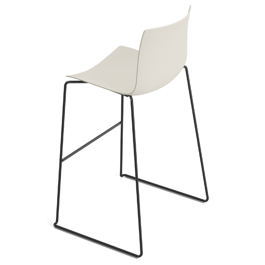 Arper CATIFA 46 (RE) Barhocker | einfarbig | Kufengestell