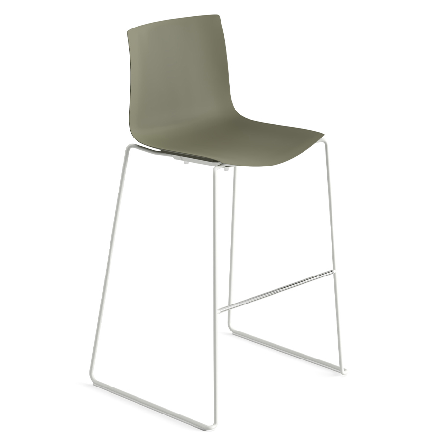 Arper CATIFA 46 (RE) Barhocker | einfarbig | Kufengestell
