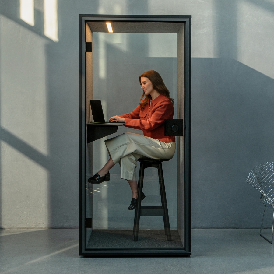 Berlin Acoustics Focus Akustikbox Telefonbox in Schwarz