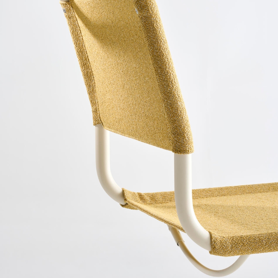 THONET Stahlrohr-Freischwinger S 33 V | Gestell perlweiß | Stoffgewebe | Konfigurator