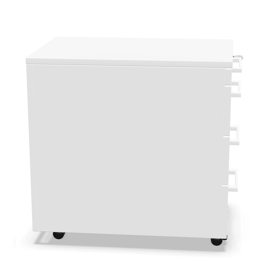 Palmberg Rollcontainer ORGA PLUS 3+3+3+1 mit Griffen weiß