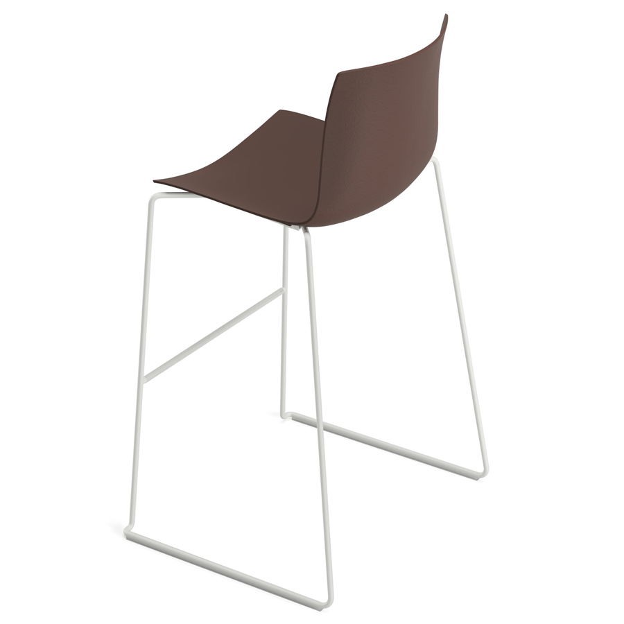 Arper CATIFA 46 (RE) Barhocker | einfarbig | Kufengestell