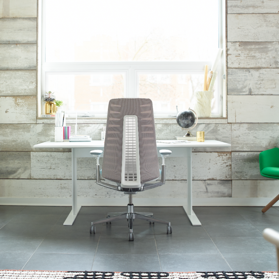 HAWORTH Fern Bürodrehstuhl Fern beige mit Netzrücken - Beispielbild