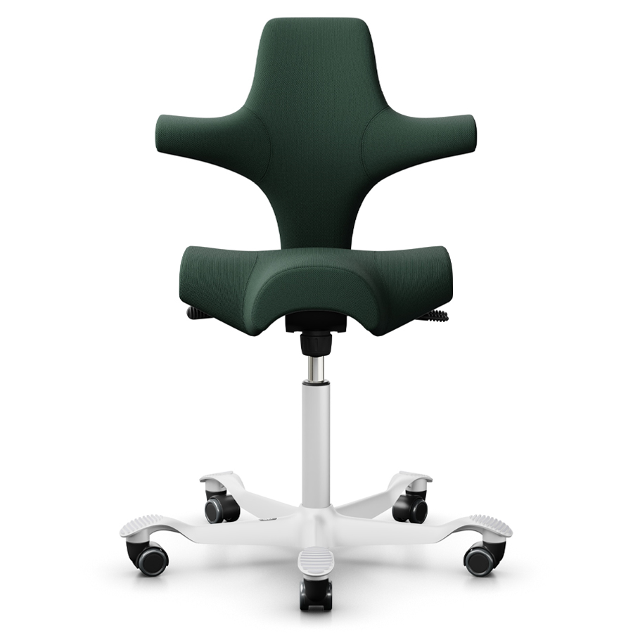 HAG CAPISCO 8106 | Wollstoff Select waldgrün | Gestell weiß