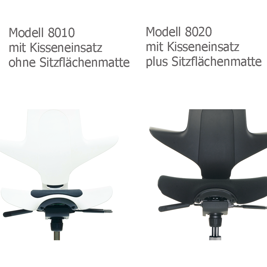 HAG CAPISCO PULS 8010 | White Edition | Kisseneinsatz schwarz | Gestell weiß