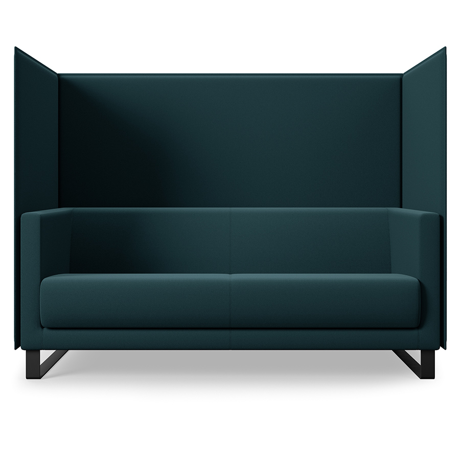 Profim Vancouver Lite VL2HW Akustik Sofa 2-Sitzer mit Trennwand und Kufengestell