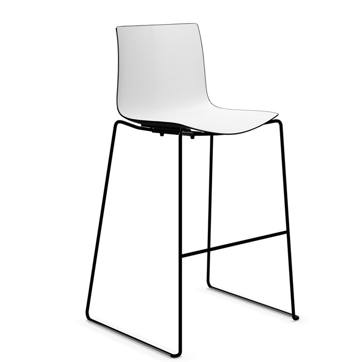 ARPER CATIFA 46 0471 | Barhocker 76 cm | zweifarbig | Kufengestell