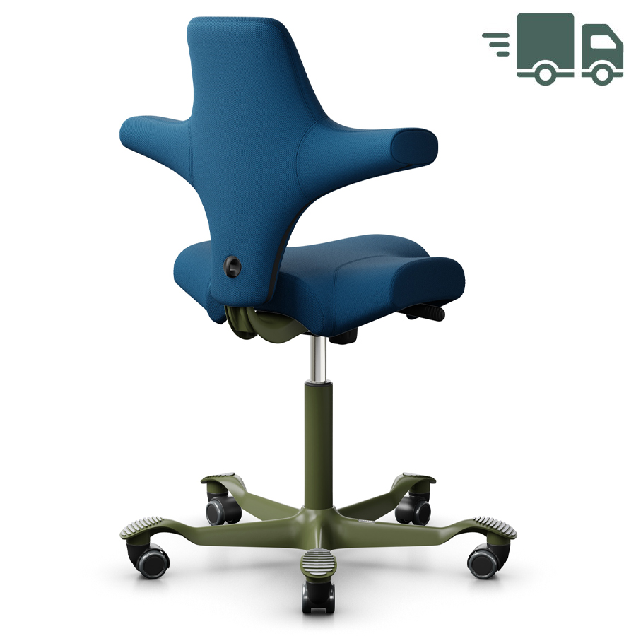 HAG CAPISCO 8106 | Wollstoff Select marineblau | Gestell Moss Grey