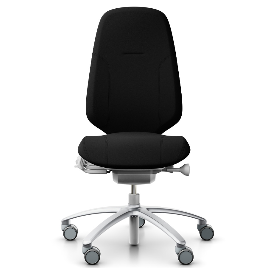 RH Mereo 300 silver-grey hohe Rückenlehne - Stoff Select schwarz - Frontansicht