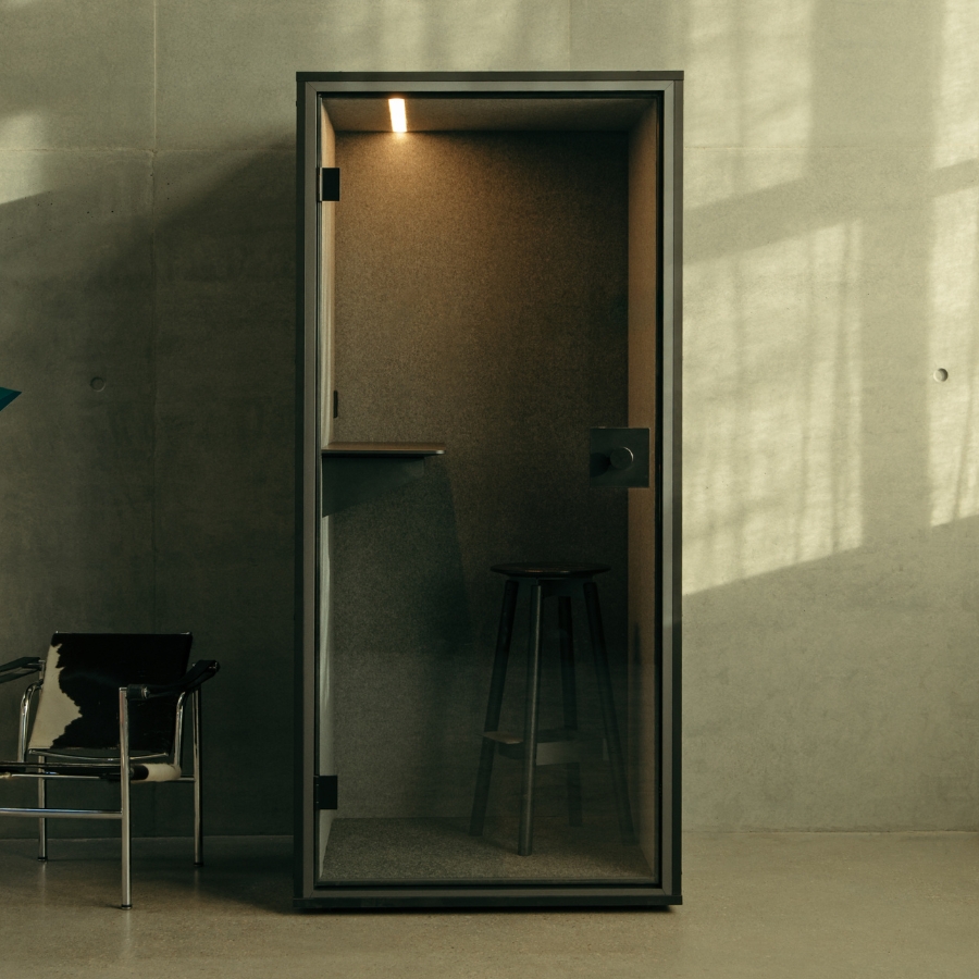 Berlin Acoustics Focus Akustikbox Telefonbox in Schwarz