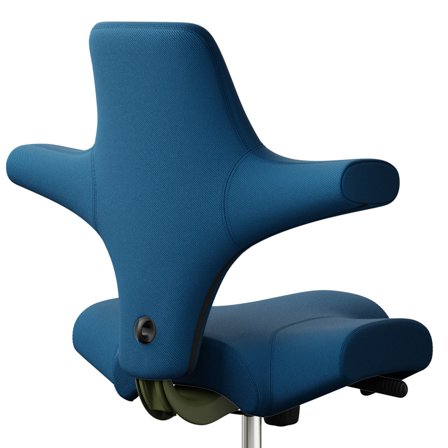 HAG CAPISCO 8106 | Wollstoff Select marineblau | Gestell Moss Grey