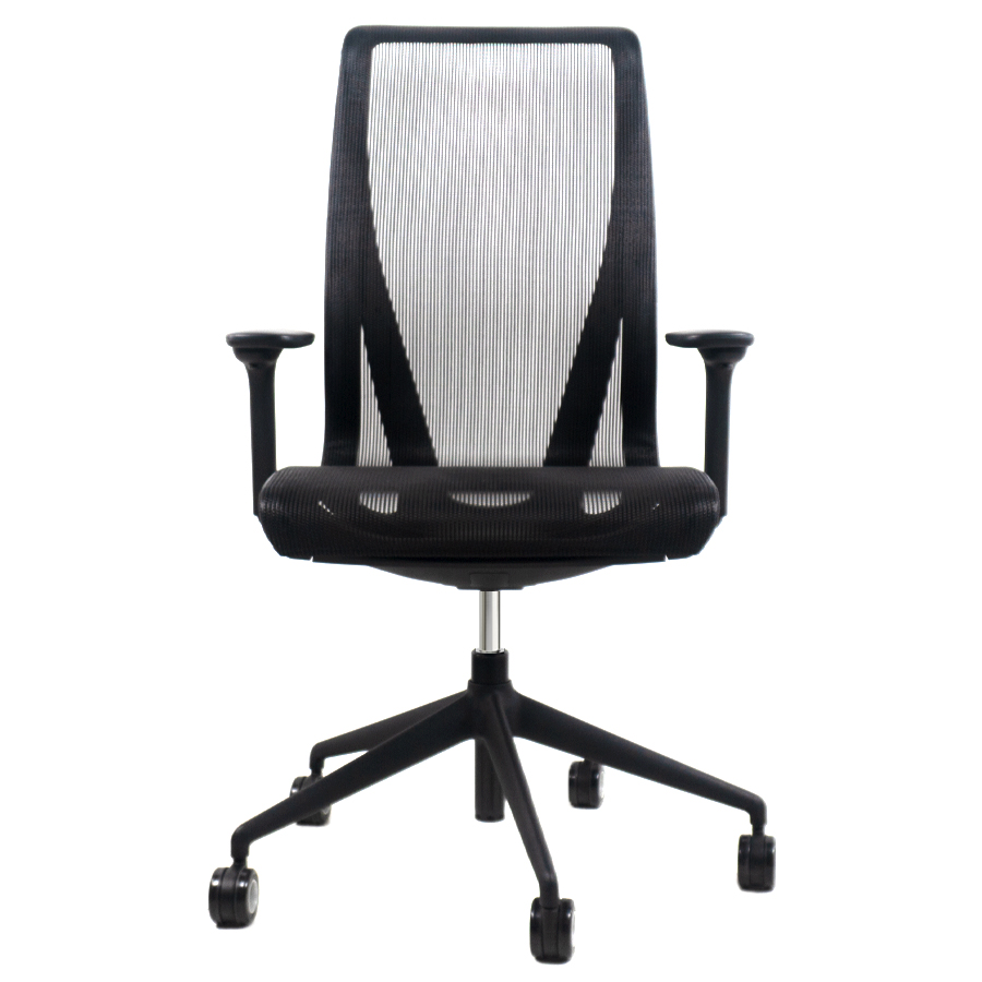 narbutas D-Chair Bürodrehstuhl | Schwarz | 4D Armlehnen