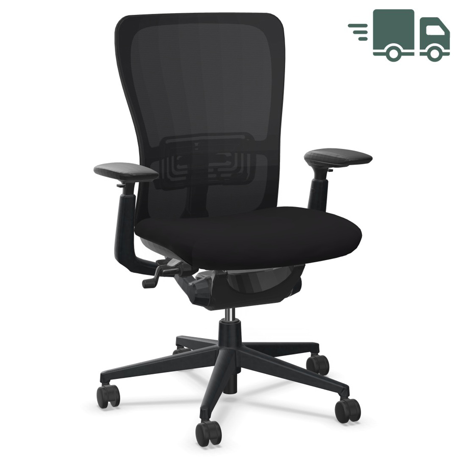 HAWORTH Zody II Bürostuhl | 4D-Armlehnen | Dual Posture | Schwarz