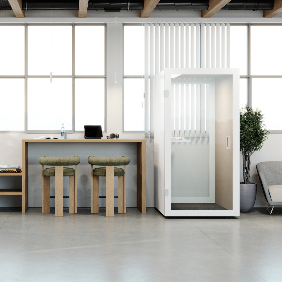 RWH Akustikbox Telefonbox Cube 1 | Weiß | Konfigurator