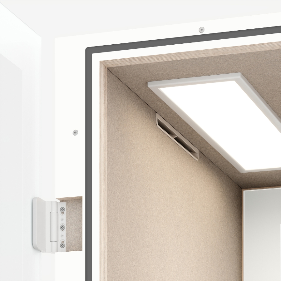 RWH Akustikbox Telefonbox Cube 1 | Weiß | Konfigurator