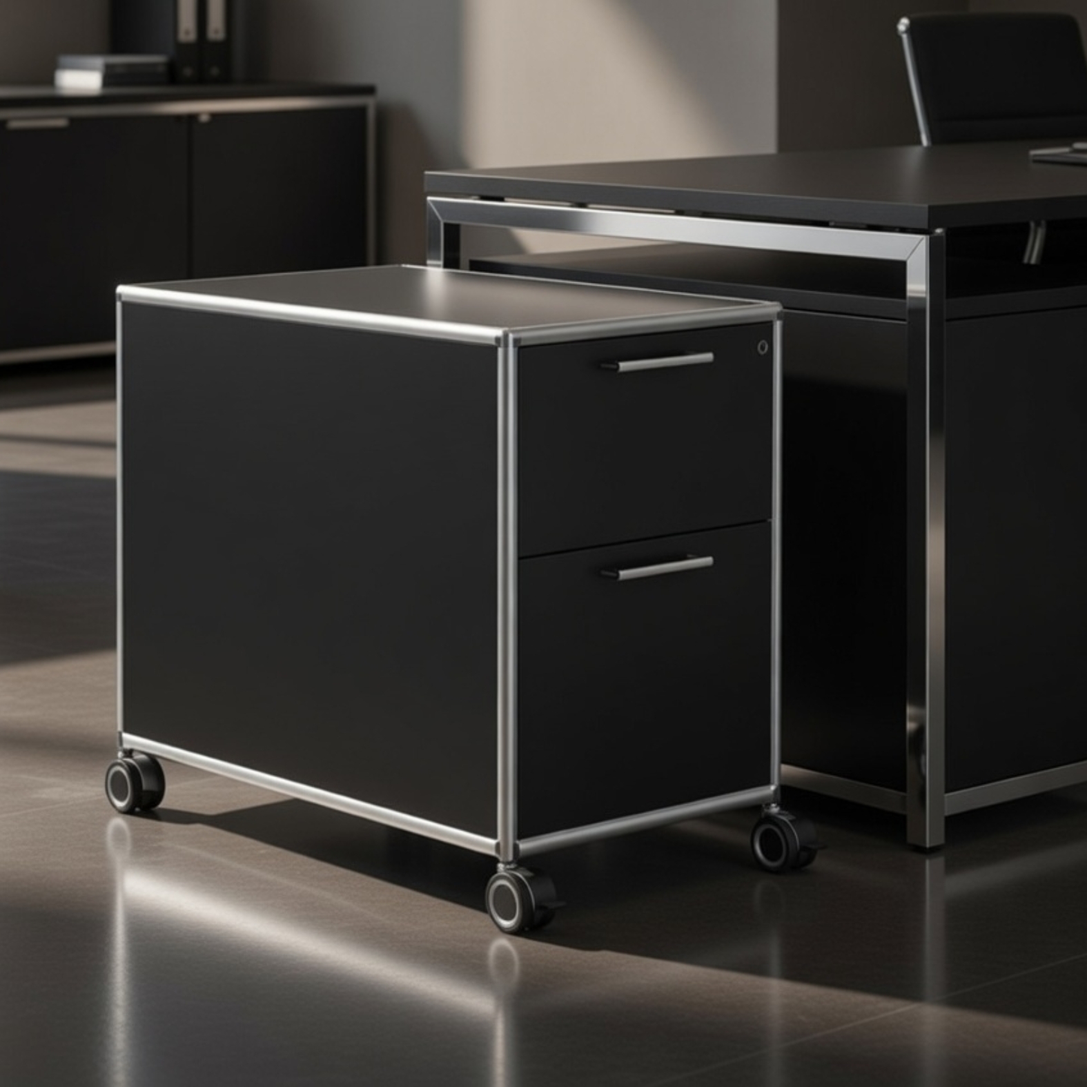 BOSSE Fast and Easy Rollcontainer 3-6 | mit Hängeregistratur | Tiefe 80 cm | Konfigurator