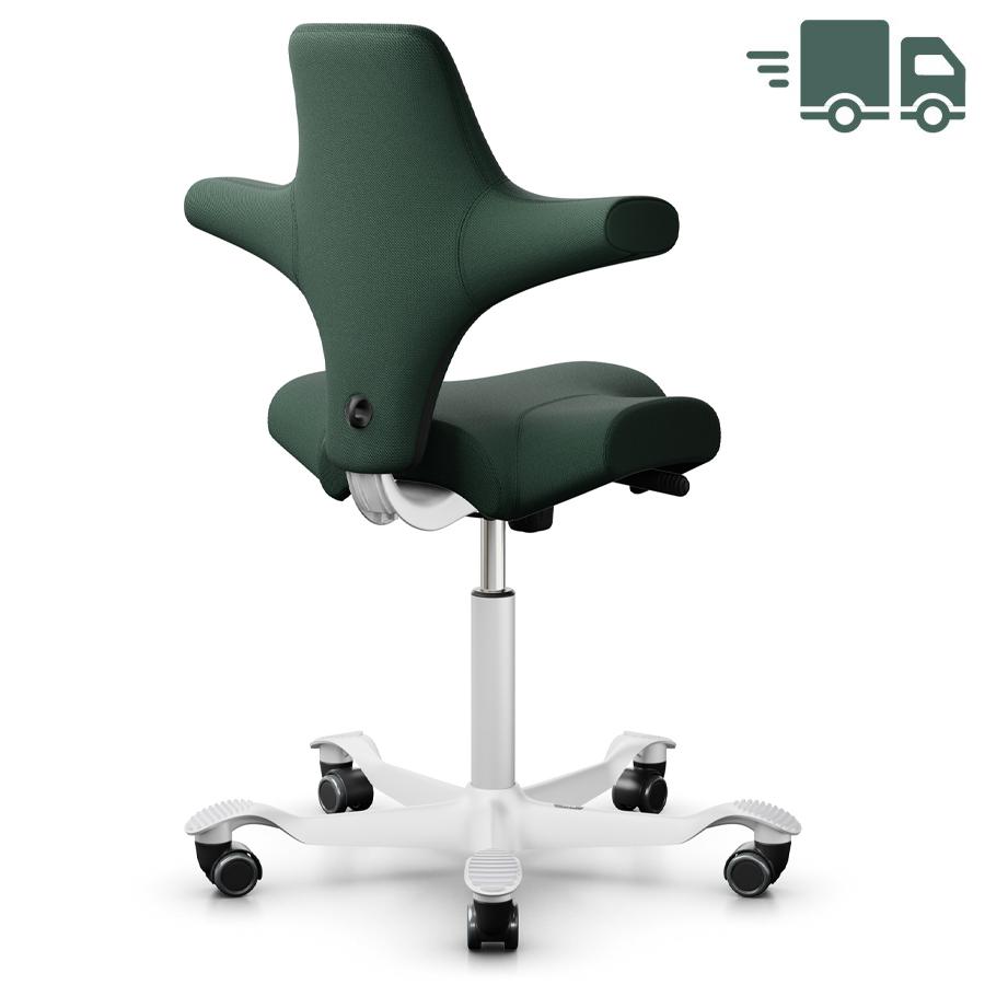 HAG CAPISCO 8106 | Wollstoff Select waldgrün | Gestell weiß