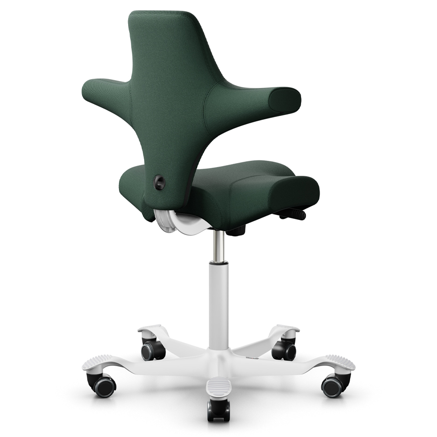 HAG CAPISCO 8106 | Wollstoff Select waldgrün | Gestell weiß