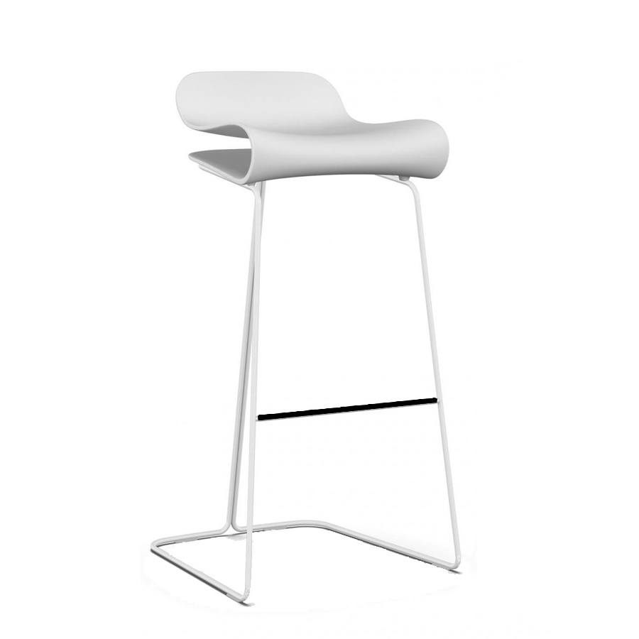 Kristalia BCN Barhocker weiß - Höhe 76cm