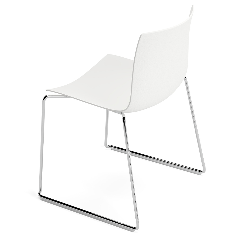 Arper CATIFA 46 0502 (RE) | einfarbig | Kufengestell | Esszimmerstuhl | Outdoor geeignet