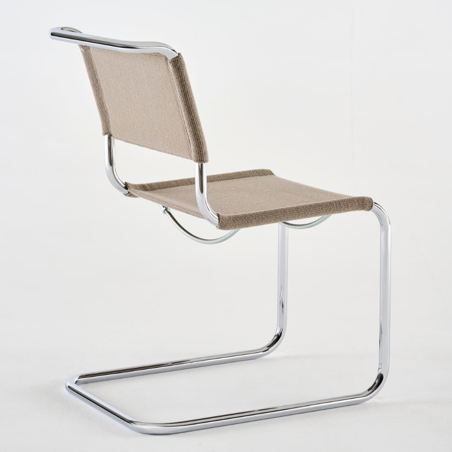 THONET Stahlrohr-Freischwinger S 33 V | Gestell chrom | Stoffgewebe | Konfigurator