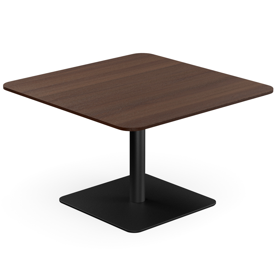 Profim Revo Couchtisch C75 Platte Furnier Nussbaum NW Gestell 9005 schwarz