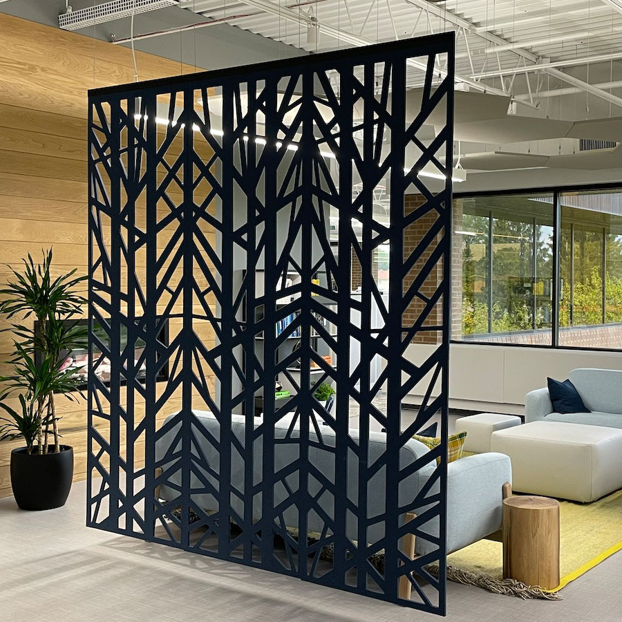 BuzziSpace BuzziFalls Grid | Raumteiler Wand Decke | Konfigurator