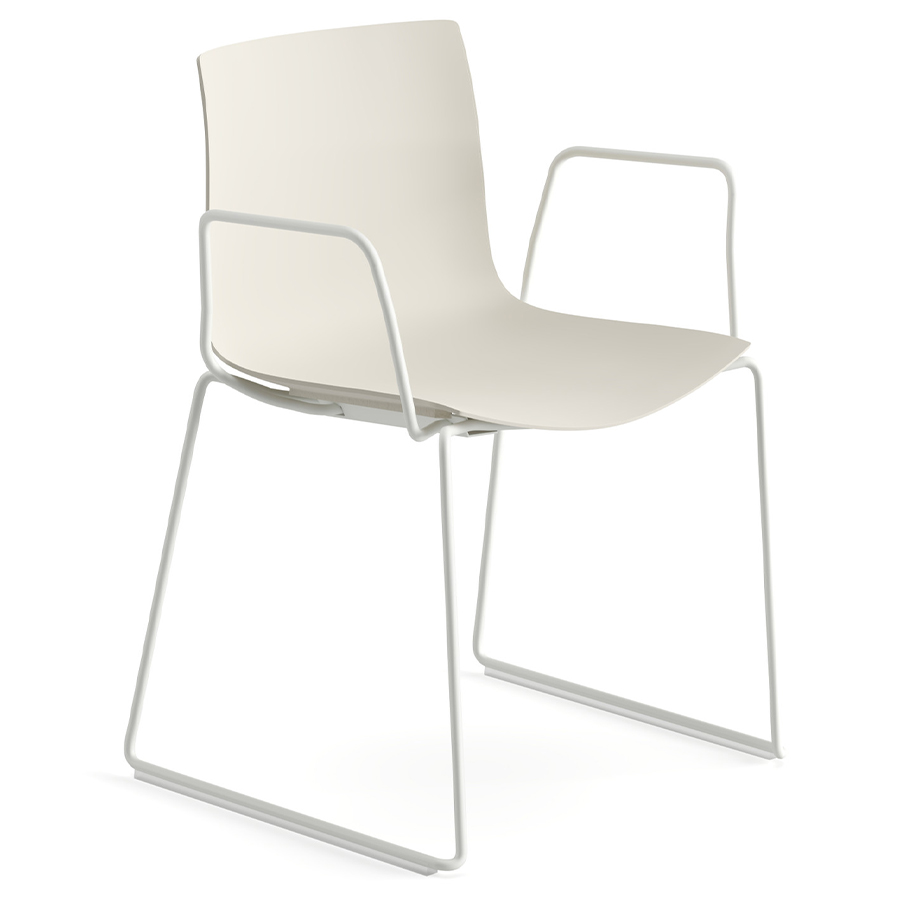 Arper CATIFA 46 0502 (RE) | einfarbig | Kufengestell | Esszimmerstuhl | Outdoor geeignet