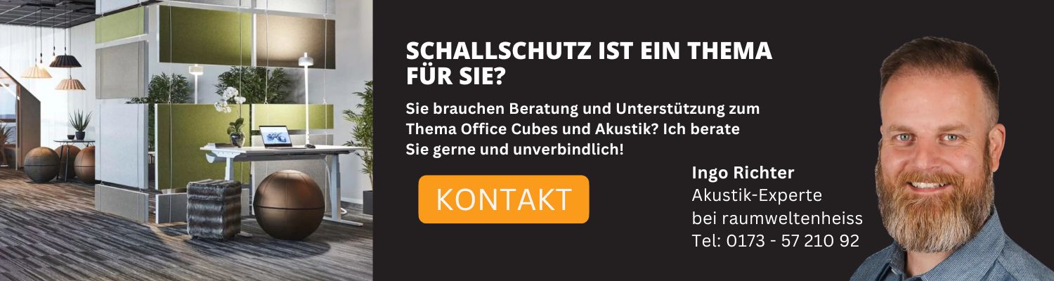 Banner Schallschutz im Bro Ingo Richter