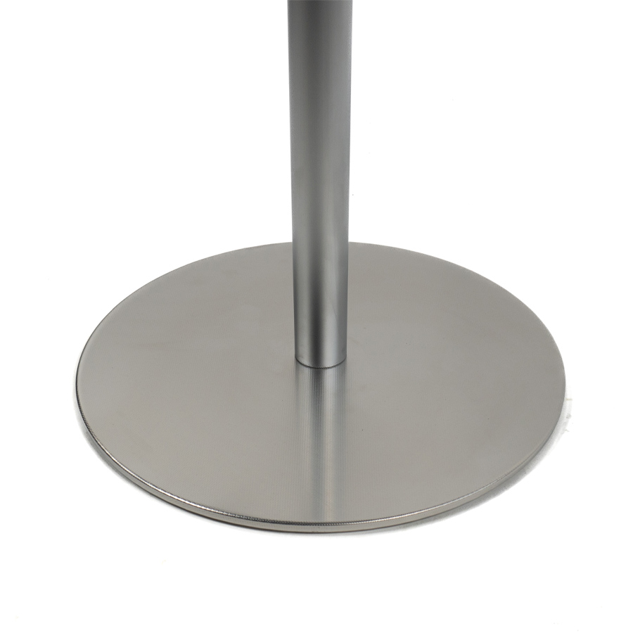 lapalma LEM S81 Barhocker | Fixe Höhe | Ledersitz schwarz | Gestell verchromt