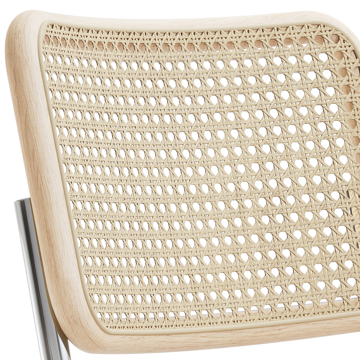 THONET S 32 V | Esche Pure Materials | Stahlrohr-Freischwinger | Gestell verchromt