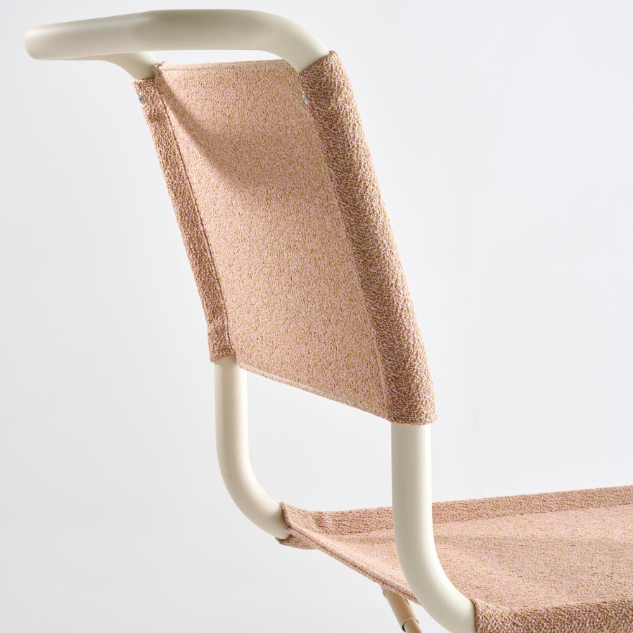 THONET Stahlrohr-Freischwinger S 33 V | Gestell perlweiß | Stoffgewebe | Konfigurator