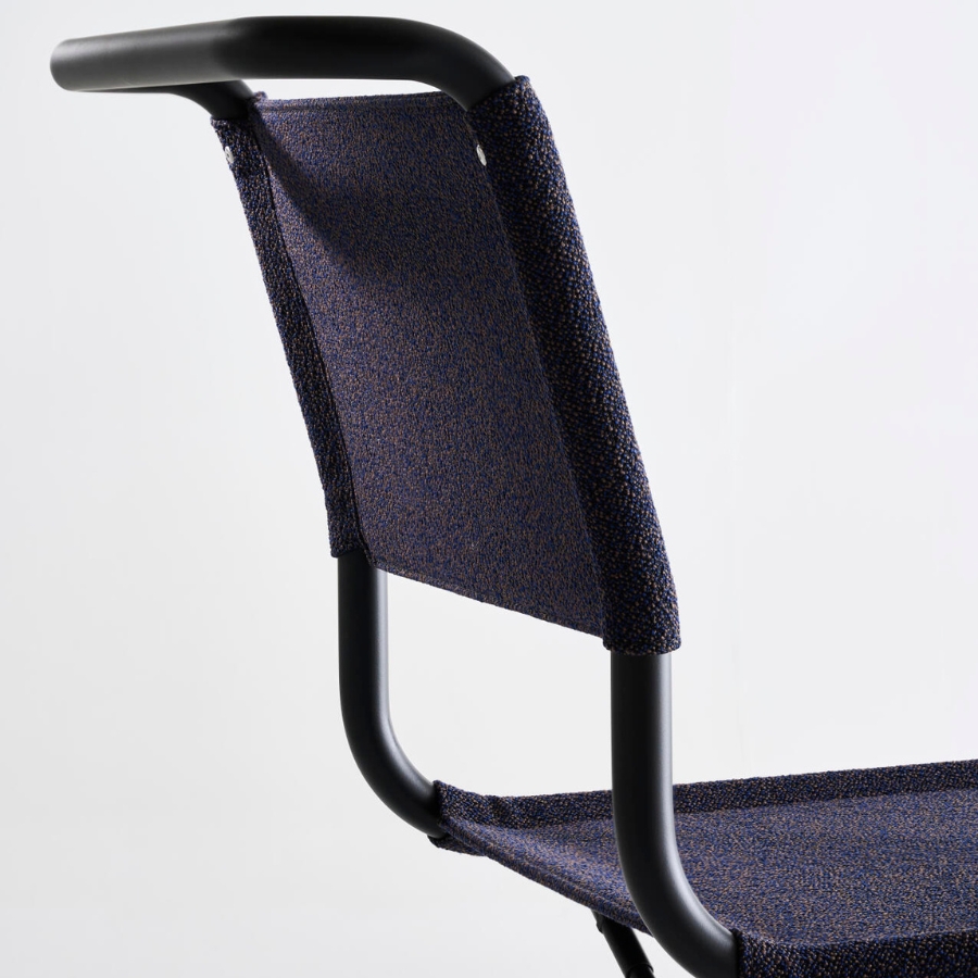 THONET Stahlrohr-Freischwinger S 33 V | Gestell schwarz | Stoffgewebe | Konfigurator